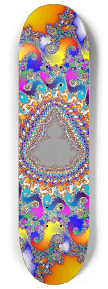 Mandelbrot Fractal Design - Custom Skateboard 8-1/4 Skateboard Deck
