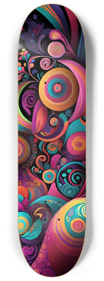 Colorful Sweets and Treats - Custom Skateboard 8-1/4 Skateboard Deck