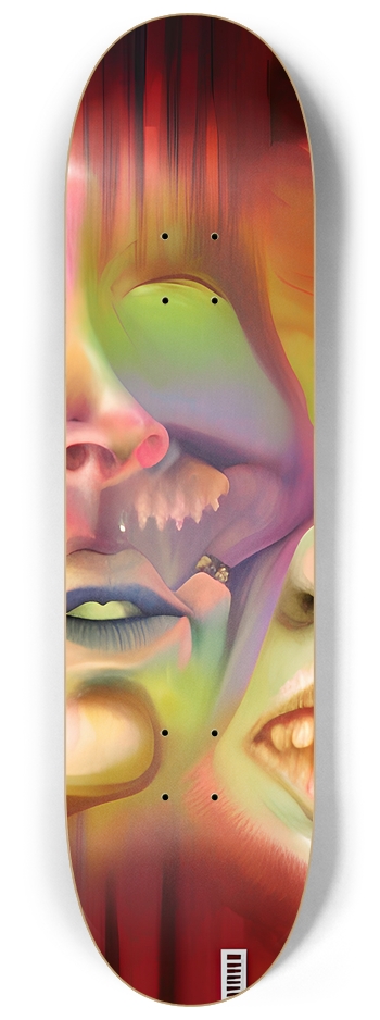 Distorted Faces - Custom Skateboard 8-1/4 Skateboard Deck