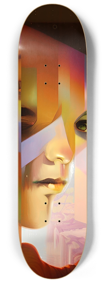 Distorted Face - Custom Skateboard 8-1/4 Skateboard Deck