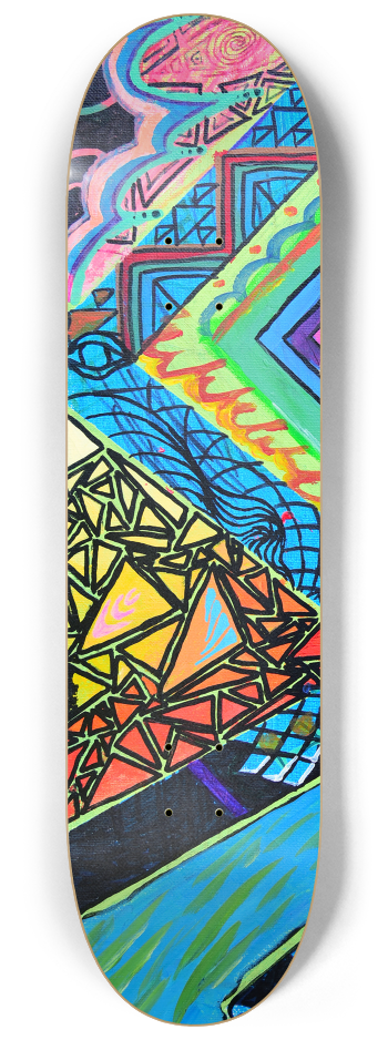 8.25 Triptych #1 8-1/4 Skateboard Deck