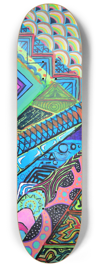 8.25 Triptych #3 8-1/4 Skateboard Deck