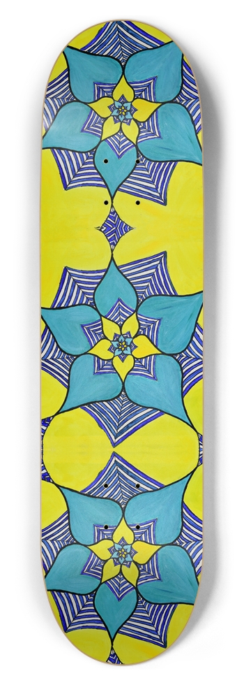 Flowers 8-1/2 Skateboard Deck