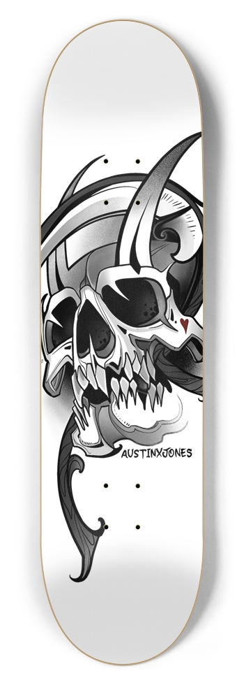 Signaturexskull 8-1/2 Skateboard Deck