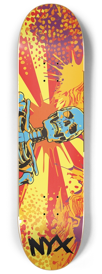 Blue skeleton 8-1/4 Skateboard Deck
