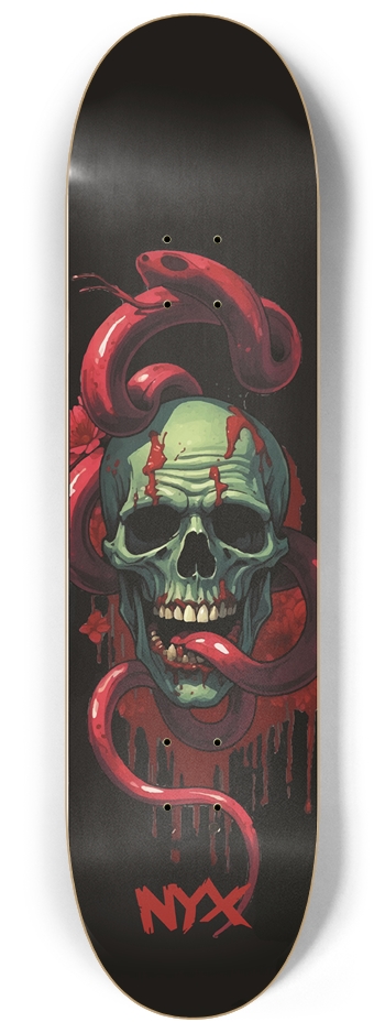 Skull snake 8-1/4 Skateboard Deck
