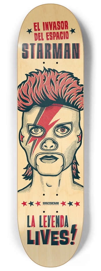 STARMAN LUCHA LIBRE MASK 8-1/4 Skateboard Deck
