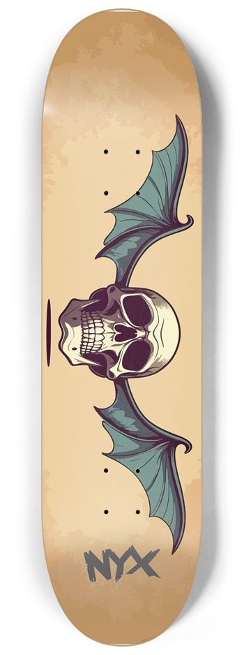 Skull with wings 8-1/4 Skateboard Deck