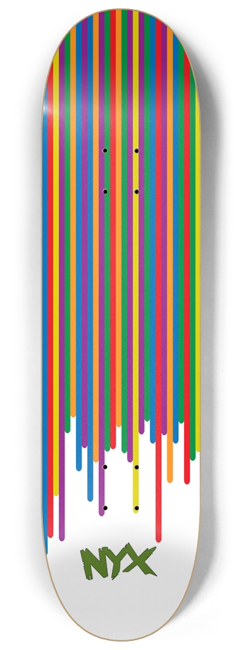 Liquid rainbow 8-1/4 Skateboard Deck