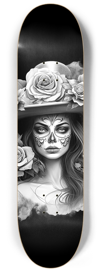 La Catrina Chicano Art Custom Skateboard Deck 8-1/4 Skateboard Deck