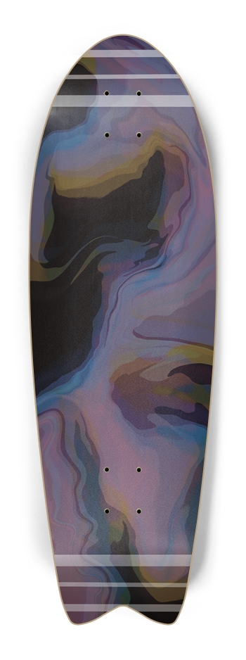 Oil Spill Skateboard Fish Tail