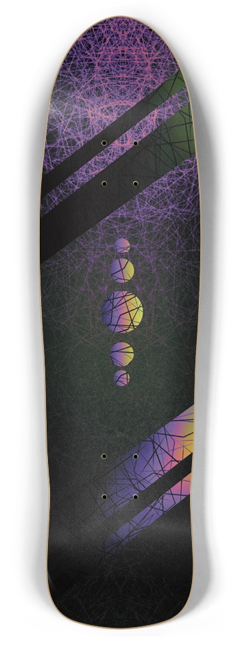 Dark Abstract Retro Rocket