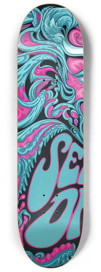 3 Skateboard Series - Sea Dragon Lion's Gate #1 8-1/4 Skateboard Deck