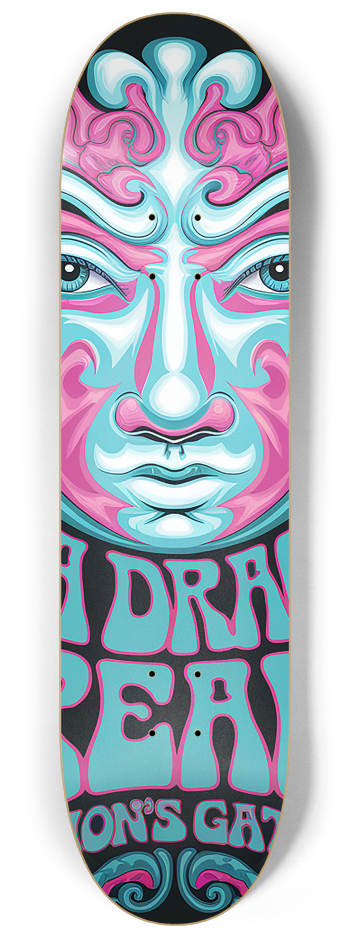 3 Skateboard Series - Sea Dragon Lion's Gate #2 8-1/4 Skateboard Deck