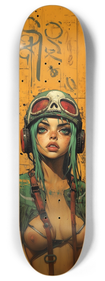 Warior tits wall art Skateboard 8 Inch Skateboard Deck