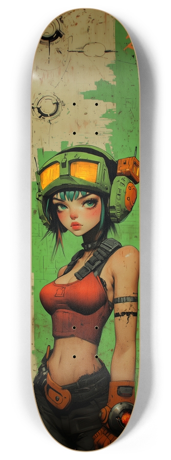 Sentinelle 2077 Art Skateboard 8 Inch Skateboard Deck