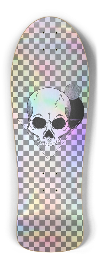 Skull Skateboard Old School Shape