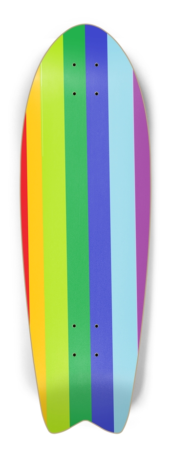 Custom Skateboard Raimbow Fish Tail