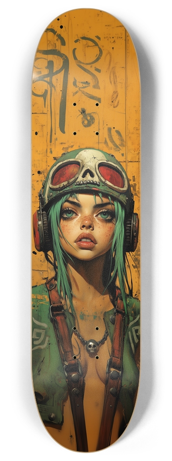 Warior skull Skateboard 8 Inch Skateboard Deck