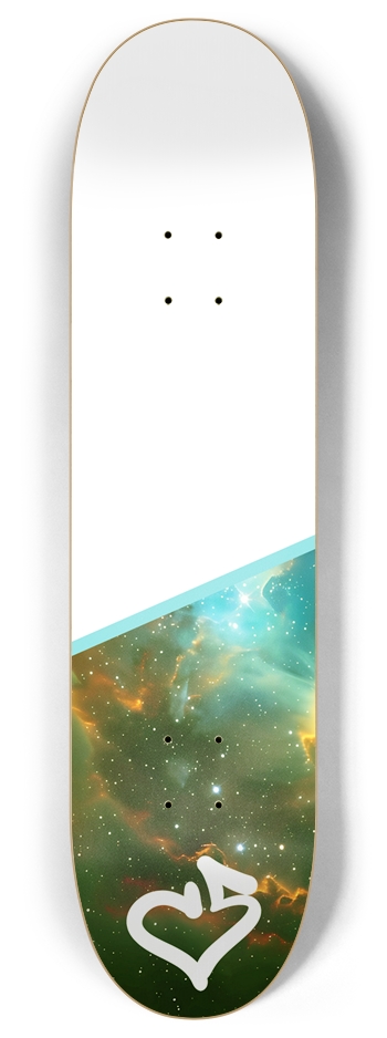 C5 Green Galaxy 8 Inch Skateboard Deck