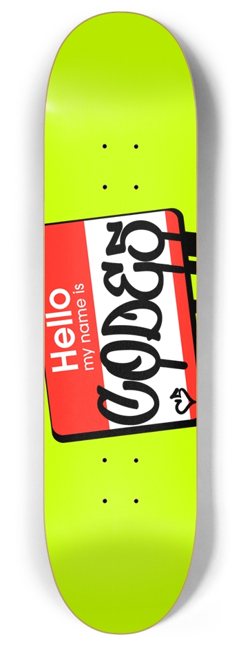 Code5 Introductions 8 Inch Skateboard Deck