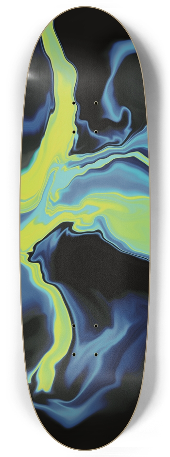 Yellow oil Skateboard Egg Shape