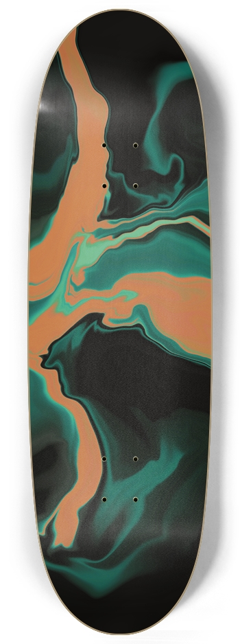 Orange oil Skateboard Egg Shape