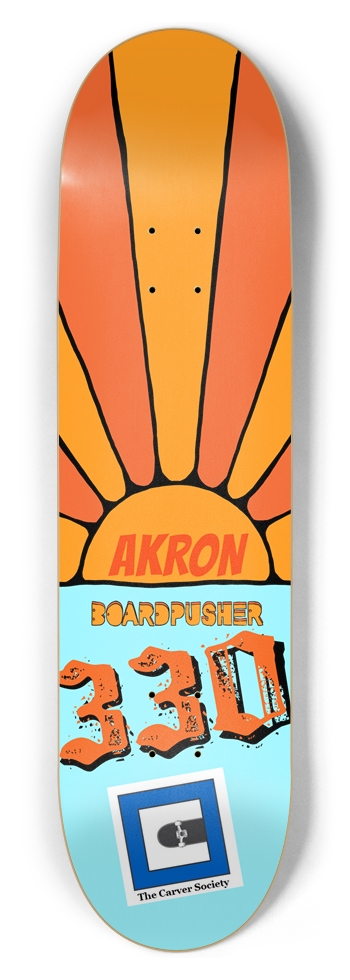 Akron BoardPusher 330 8.5inX32in Popsicle Deck 8-1/2 Skateboard Deck