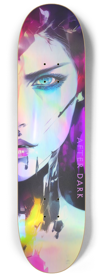 Red Eye/Blue Eye Holographic #2 8-1/4 Skateboard Deck