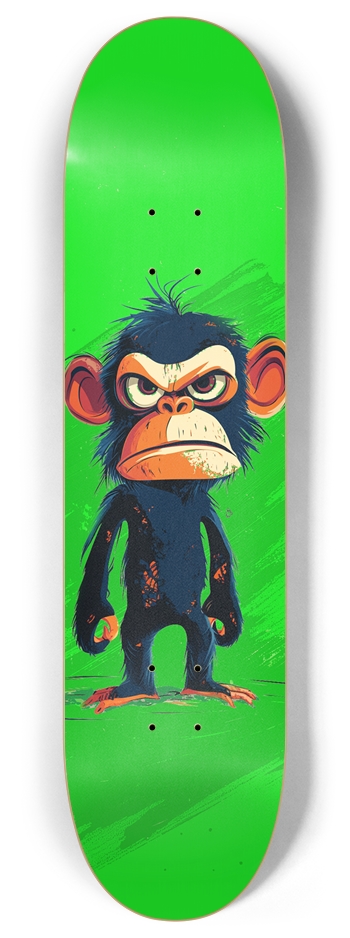 Angry Monkey 8 Inch Skateboard Deck