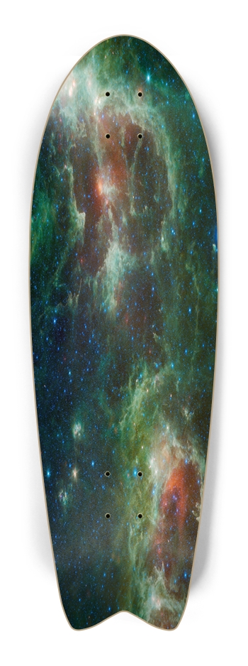 Custom Skateboard Galaxy Fish Tail