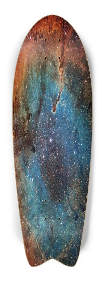Custom Skateboard Space Fish Tail