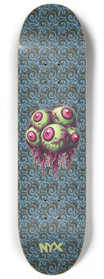 Scary eyeball zombie 8-1/4 Skateboard Deck
