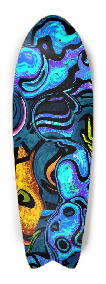 Custom Skateboard Artwork Fish Tail