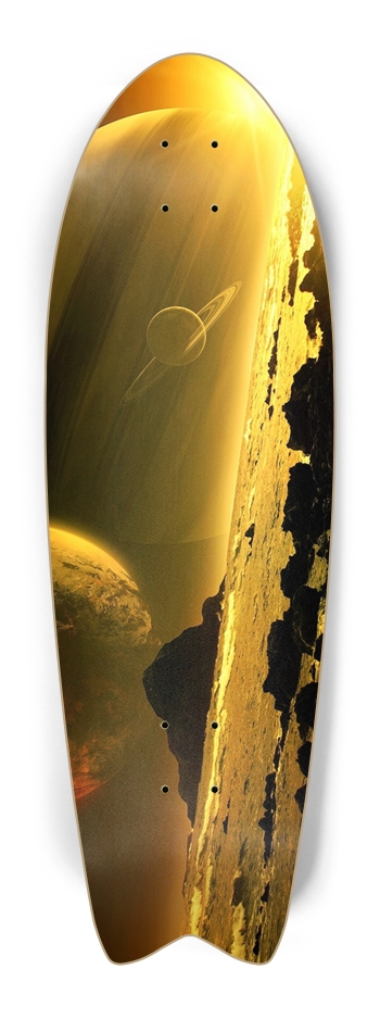 Custom Skateboard Space Fish Tail