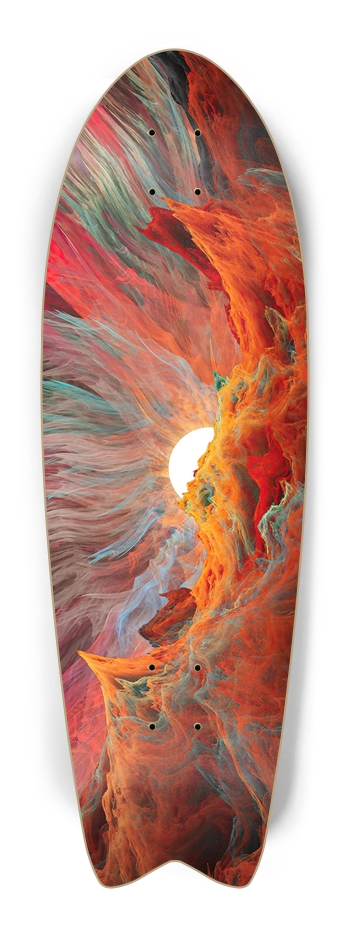 Custom Skateboard Artwork Fish Tail