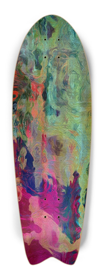Custom Skateboard Artwork Fish Tail