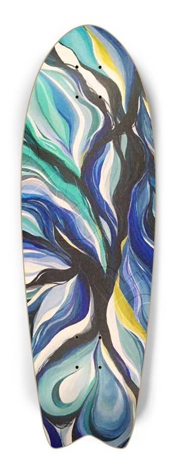 Custom Skateboard Artwork Fish Tail