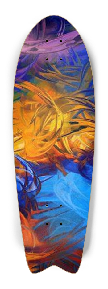 Custom Skateboard Artwork Fish Tail