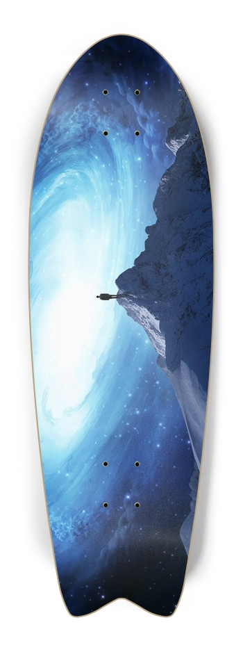 Custom Skateboard Space Fish Tail