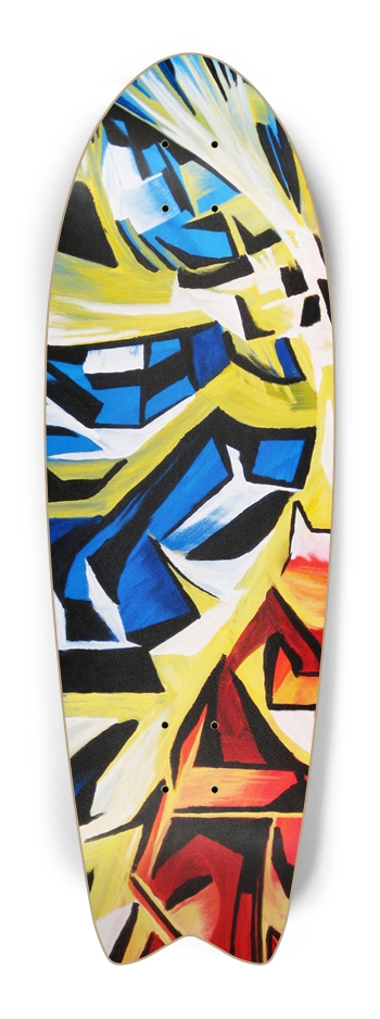 Custom Skateboard Artwork Fish Tail