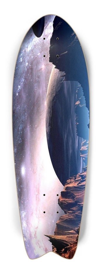 Custom Skateboard Space Fish Tail