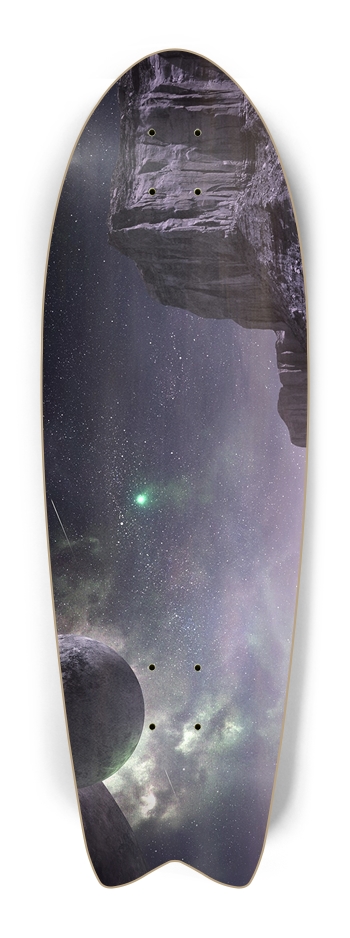 Custom Skateboard Space Fish Tail