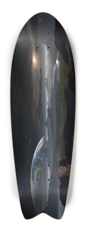 Custom Skateboard Space Fish Tail