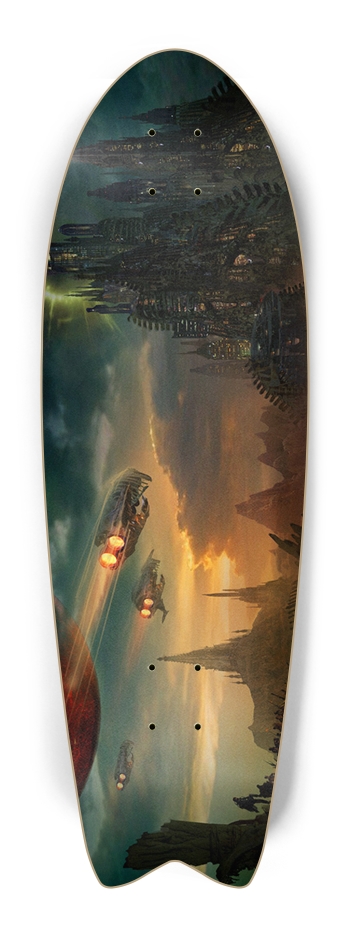 Custom Skateboard Space Fish Tail