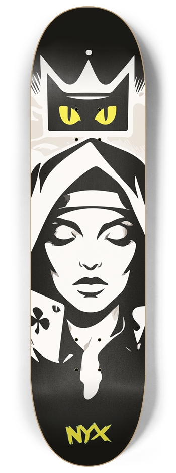 Nyx nun 8-1/4 Skateboard Deck