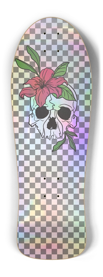 Skull Skateboard Old School Shape