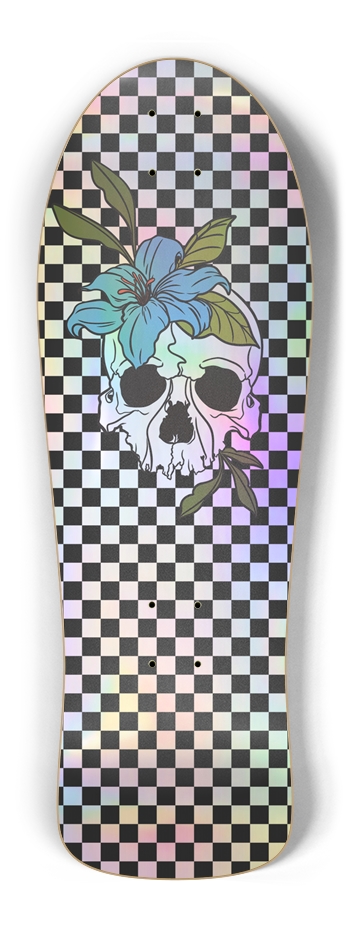 Skull Skateboard Old School Shape