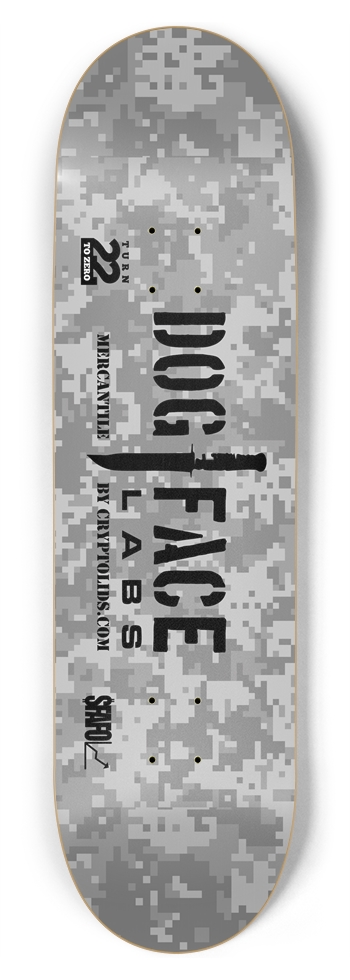 Dog Face 8-3/4 Inch Skateboard