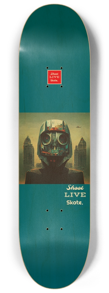 Gas Mask City 1 8-1/4 Skateboard Deck